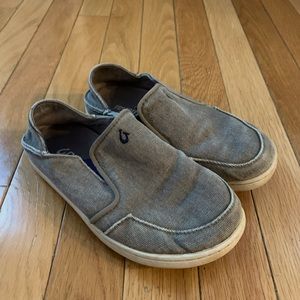 OluKai Boys slip on shoes canvas style size 1